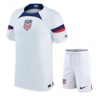 Vereinigte Staaten Fußballbekleidung Heimtrikot Kinder WM 2022 Kurzarm (+ kurze hosen)
